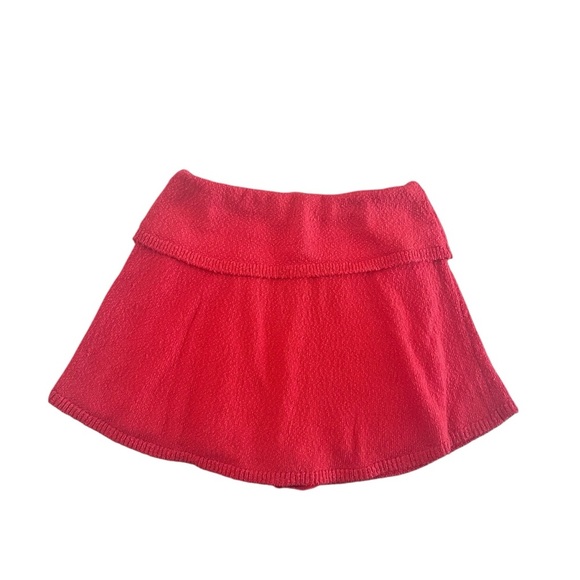 Free People Beach Red Shorts Skirt or Skort Cotton Blend Size Medium - Picture 1 of 10